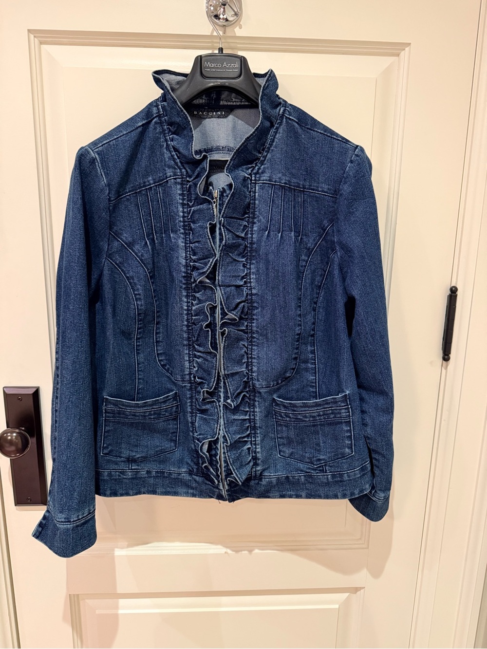 Baccini Medium Dark Wash Denim Jacket US XL